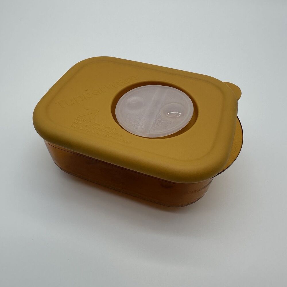 Tupperware Rock N Serve 1‎ Cup Vintage Color Scheme Microwave Friendly